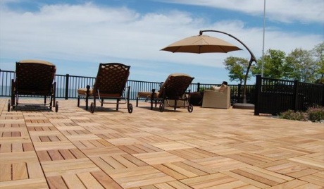 Vietnam walnut wood deck tiles
